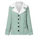 thumbnail image 4 of Puntoco Chaqueta De Mujer Chaqueta De Solapa De Botones De Felpa Cálida Informal De Invierno para Mujer Outwear Abrigo Sin Capucha De Manga Larga Liquidación De Navidad Puntoco Puntoco-2469, 4 of 5