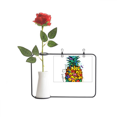 thumbnail image 1 of Strong Color PineFruit Tropical Fruit Artificial Rose Flower Hanging Vases Decoration Bottle, 1 of 3
