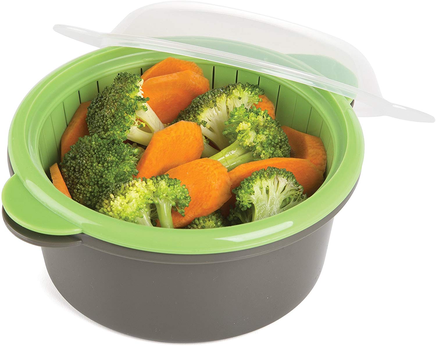 Prep Solutions by Progressive GMMC-460 Microwave Mini 2 Cup Veggies Steamer - image 3 of 3