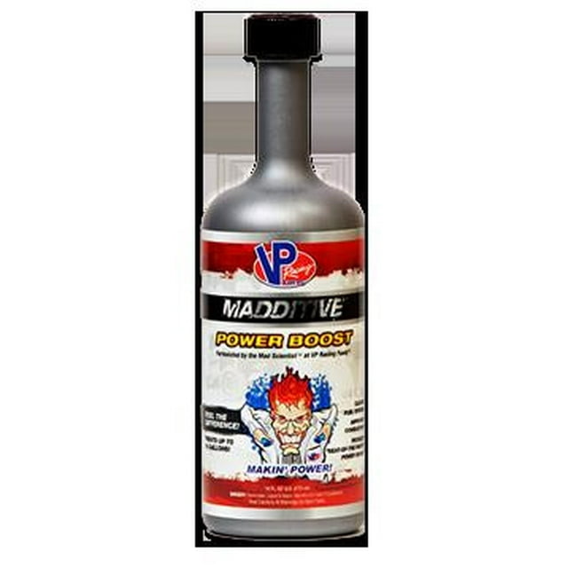 VP Racing Fuel Additif 2825 Madditive; pour Essence; Amplificateur de Puissance; Simple; Bouteille de 16 Onces; Convient jusqu'à 18 Gallons