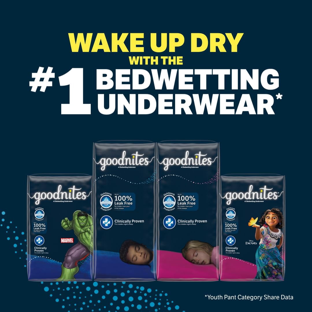 Goodnites Nighttime Bedwetting Underwear, Boys' XS (28-43 lb.), 99 Ct (3 Packs of 33)