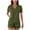 Army Green, variant on Jalioing Women's Short Sleeve Pajama Set 2 Piece Striped T Shirt with Shorts Sleepwear Set Plus Size Summer Nightwear