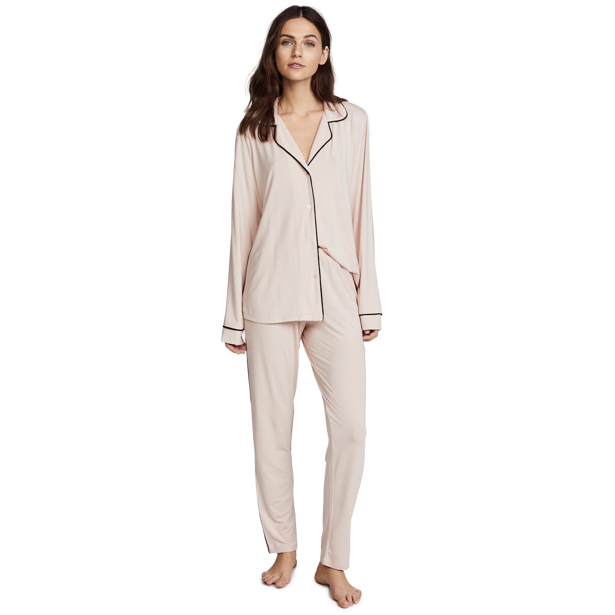 Eberjey Women s Gisele Two Piece Long Sleeve Pant Pajama Sleepwear Set Walmart