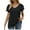 Black, variant on Tbopshirt Top for Women Fashion Casual Solid Color Buttons Comfortable Short Sleeve Sweatshirt Tops Blouse