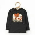 thumbnail image 3 of Coquette Fall Floral Orange - Toddler Long Sleeve Graphic Tee, 3 of 8