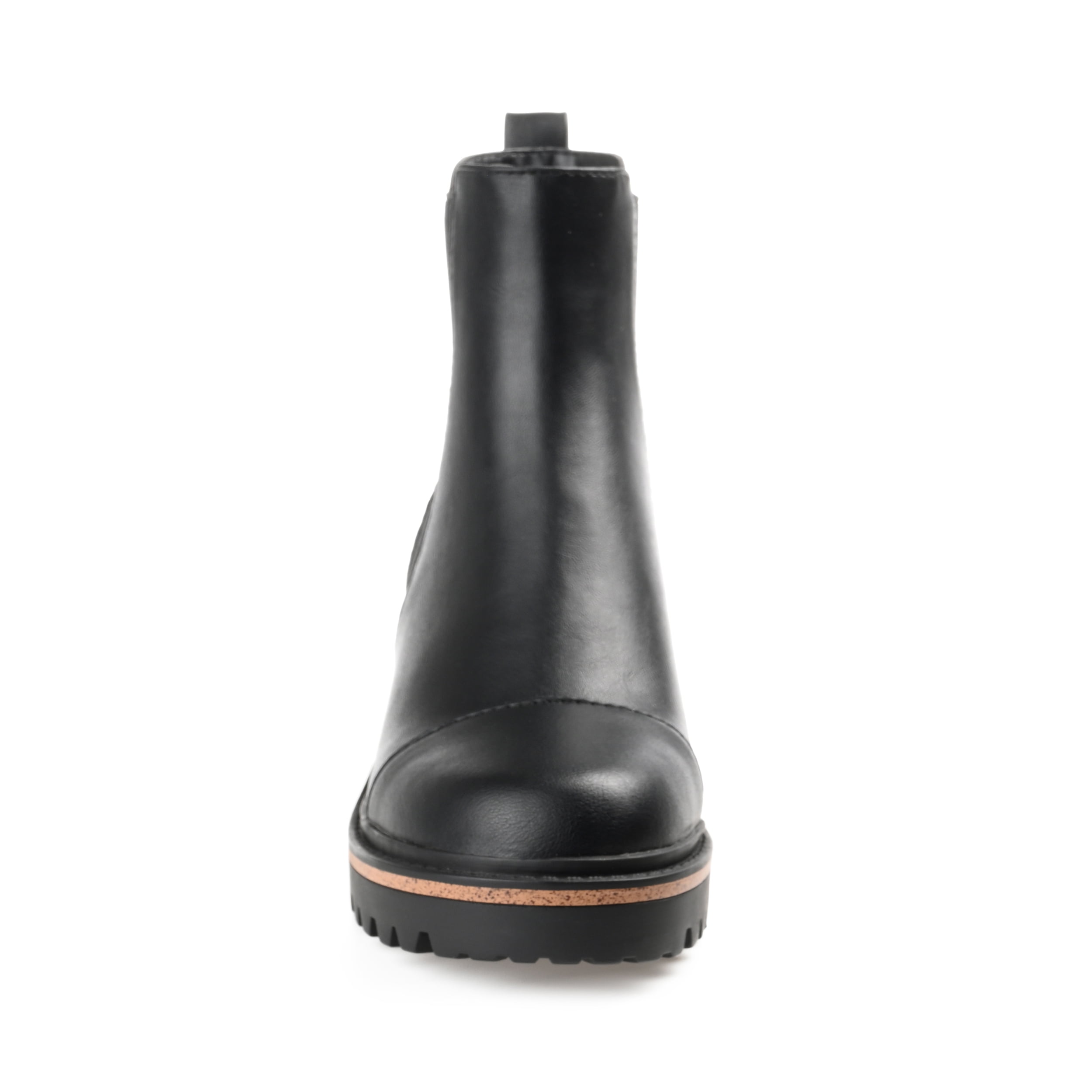 Journee Womens Mirette Pull On Stacked Heel Booties