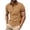 Khaki, variant on SELONE Tshirts for Men Short Sleeve Shirt Collared Summer Casual Shirts Buttons Classic Performance Tops Gray 3XL