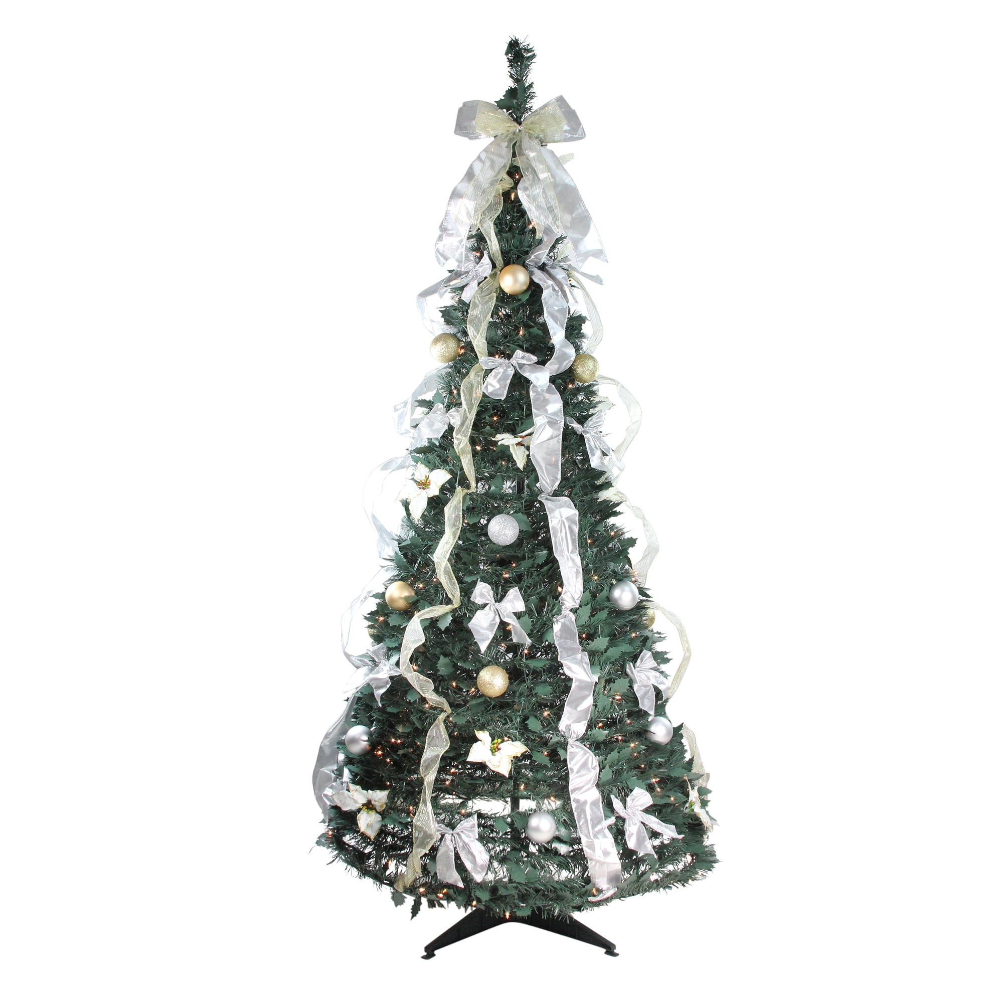 Northlight 6 Prelit Artificial Christmas Tree Silver And Gold northlight-6-prelit-artificial-christmas-tree-silver-and-gold