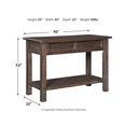 thumbnail image 4 of Ashley Furniture Wyndahl 2 Drawer Console Table in Rustic Brown, 4 of 5