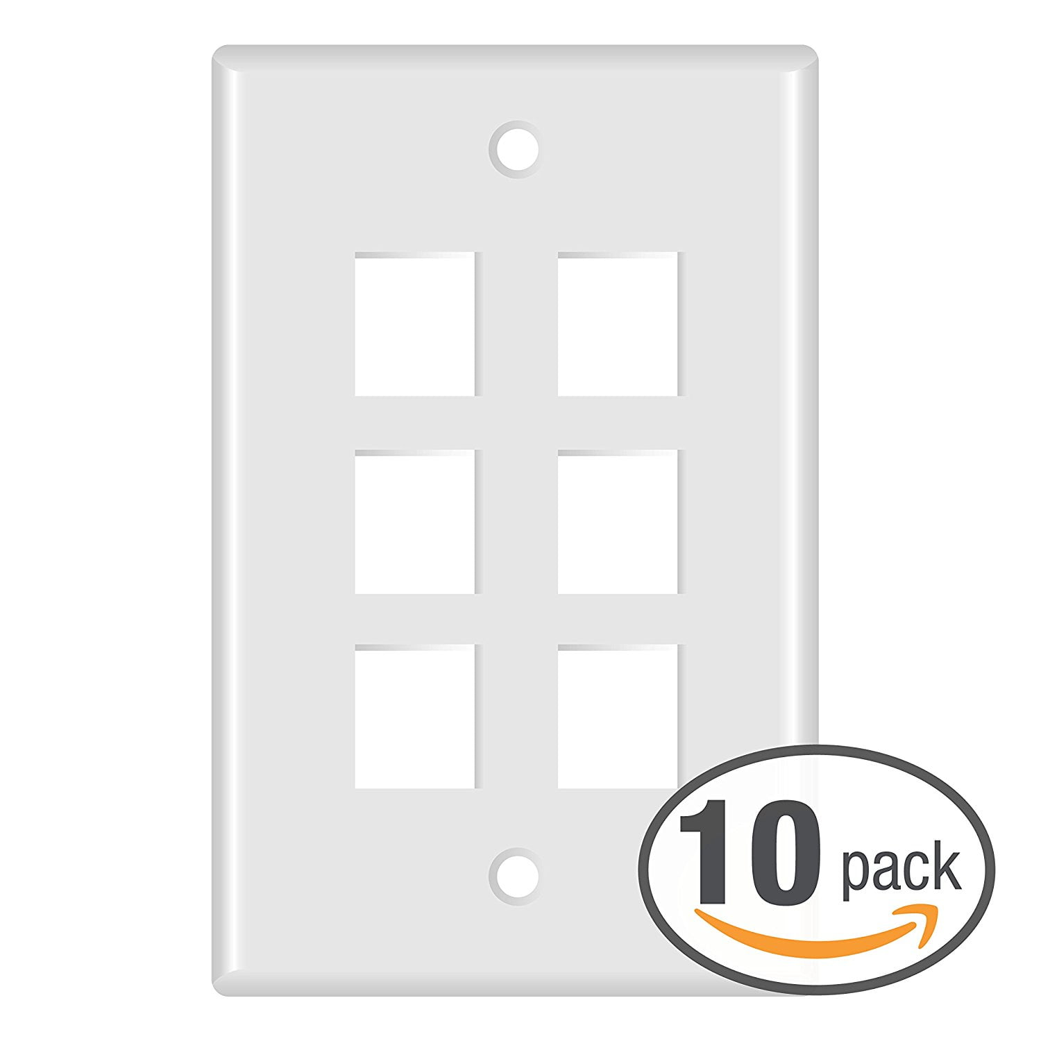 Mediabridge™ Coaxial Keystone Jack (White) GoldPlated RG6 Insert for