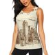thumbnail image 1 of Balery New York Camiseta sin mangas estampada ligera para mujer, tops de entrenamiento sin mangas, camisetas de yoga transpirables de secado rápido.-Medium, 1 of 7