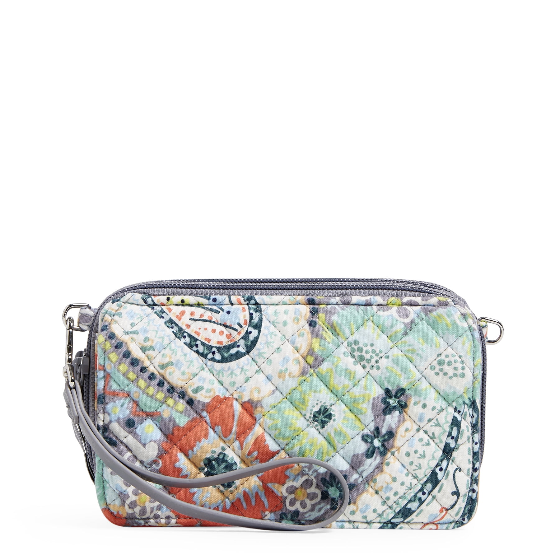 Vera Bradley Women's Recycled Cotton RFID All in One Crossbody Bag Citrus  Paisley - Walmart.com