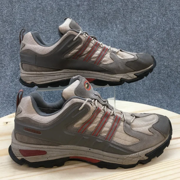 Ad-id-as Shoes Mens 12 Kumasi XCR Athletic Low Sneakers Gray Leather Lace Up