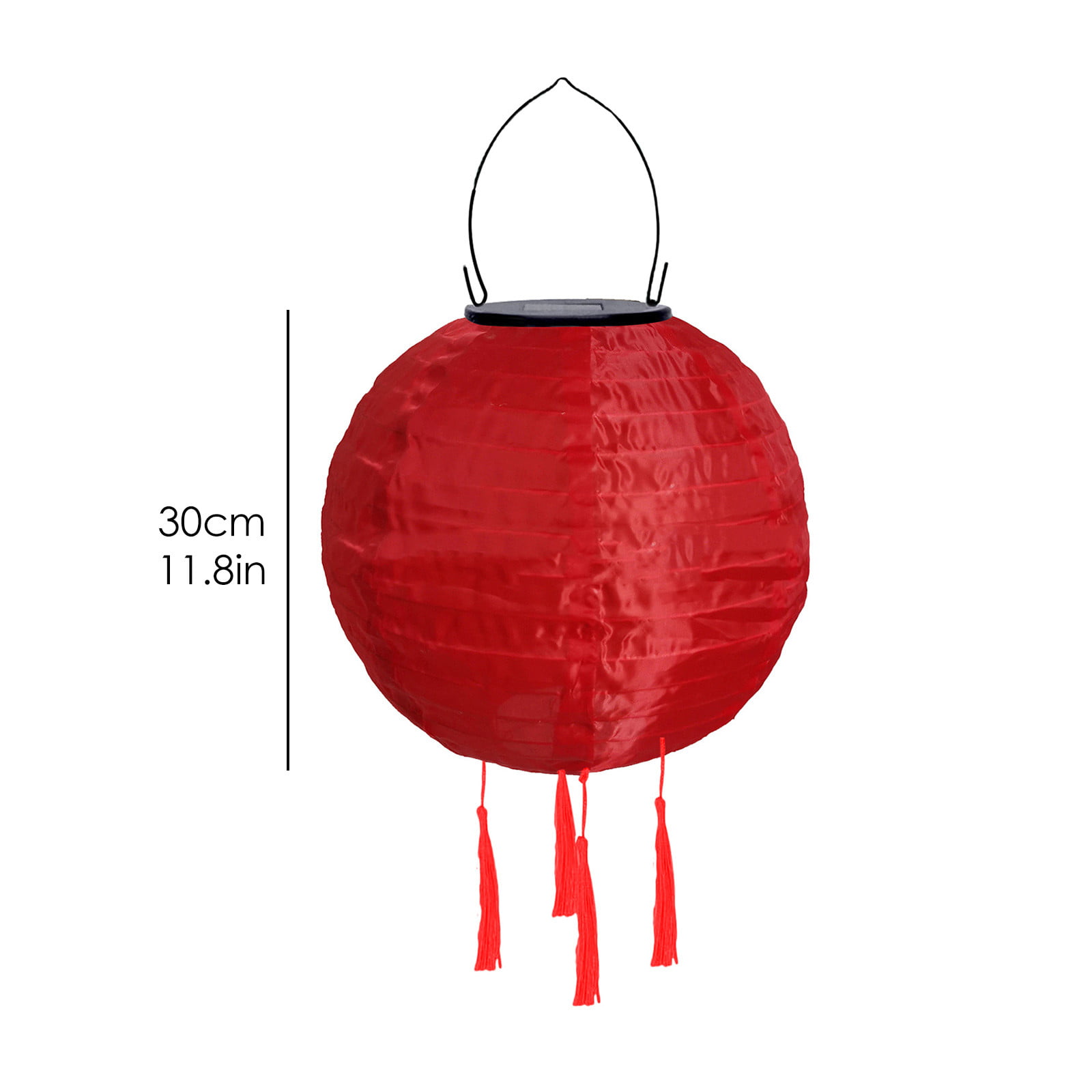 4 Pack Red Solar Chinese Lanterns Lights Hanging 4 Pack 12 Water Resistant Outdoor Nylon LED Red Lanterns