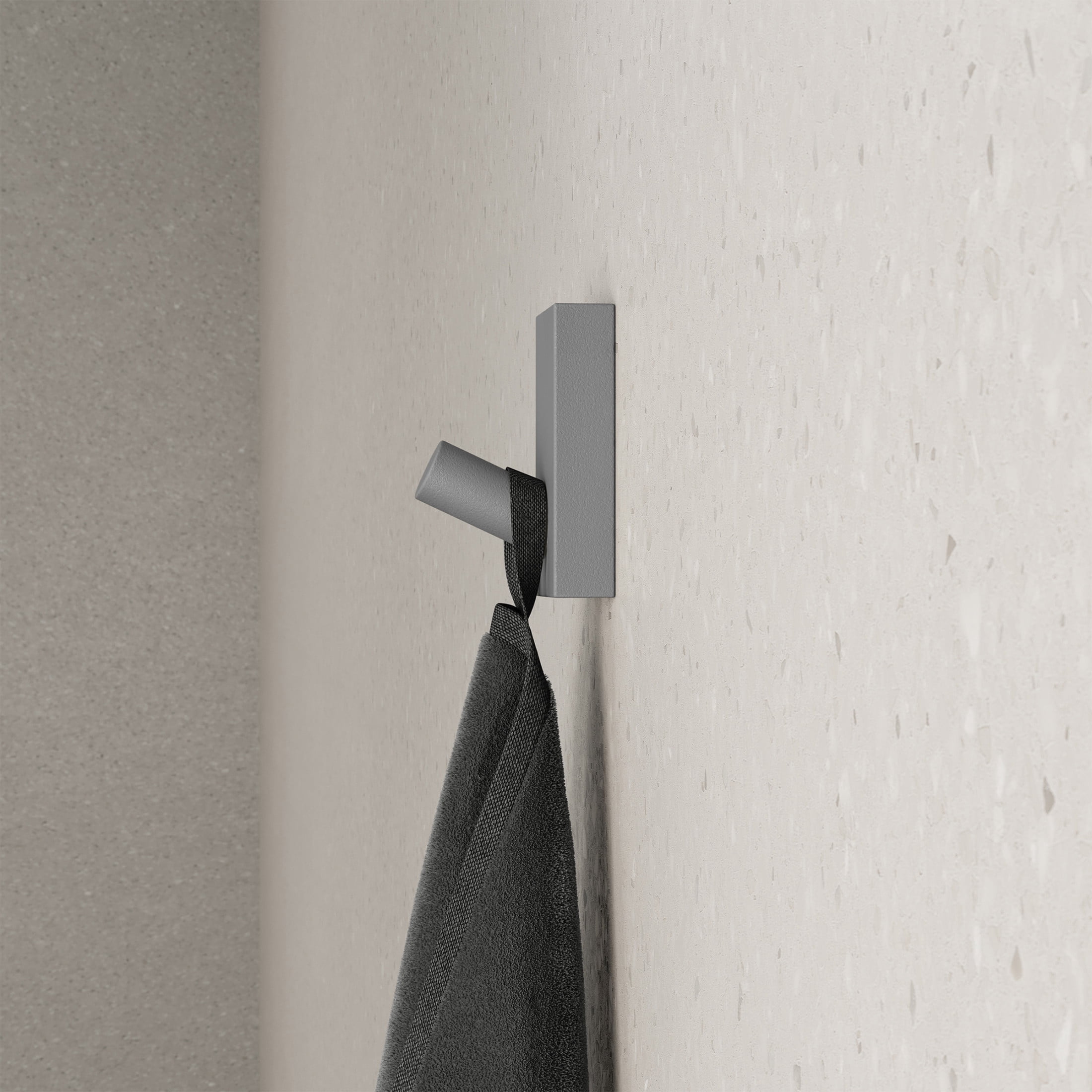 Monaco Concrete Bathroom Robe Hook in Gray