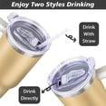 thumbnail image 5 of Personalized 40 Oz Tumbler with Handle and Straw Lid, Custom Stainless Steel Water Bottle Travel Mug with Names and Photos, Personalized Birthday Gifts for Mom, Women, Men, Friend, Christmas Gifts, 5 of 7