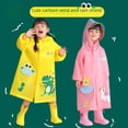 thumbnail image 1 of Chubasquero para niños, poncho grueso resistente al desgaste para bebés y niños, impermeable y transpirable para todo el cuerpo con diseño de dinosaurio para jardín de infantes, 1 of 5