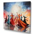thumbnail image 2 of Designart "Synchronized Dance Rhythms in Blue" Fashion Wall Art - Modern Blue Dance Entryway Wall Art, 2 of 6