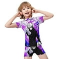 thumbnail image 4 of Jujutsu Kaisen Boys Rash Guard Set 2 Piece Swimsuits Short Sleeve Bathing Suits with Trunks, 4 of 7
