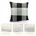 thumbnail image 4 of COMIO  Buffalo Check Plaid Throw Pillow Covers Black and White Outdoor Pillow Covers for Spring Decorative Farmhouse Sofa Decor, 4 of 5