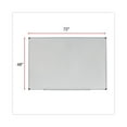 Universal Melamine Dry Erase Board, 72" x 48", Aluminum Finish Frame