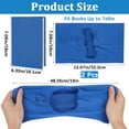 thumbnail image 2 of 2pc Elastic Fabric Book Covers Elastic Notebook Wraps Rectangle Marine Blue 180x322x1mm, 2 of 5