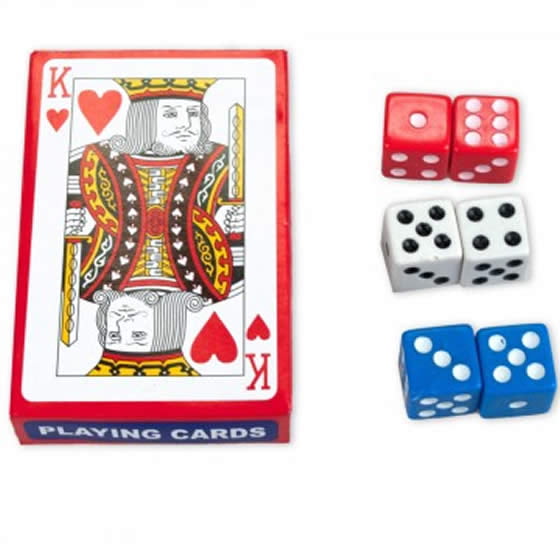 Choose Your Color Roll A Card Playing Card Dice Pair by The Dice Lab 