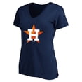 thumbnail image 2 of Women's Profile Jose Altuve Navy Houston Astros Plus Size Name & Number V-Neck T-Shirt, 2 of 3