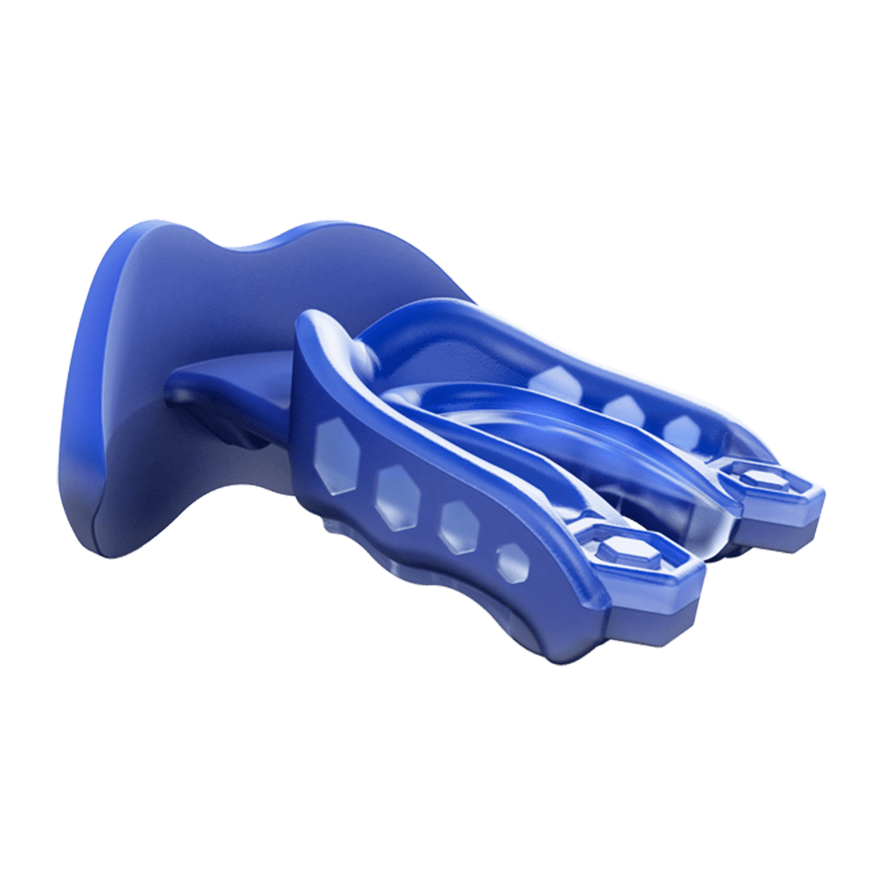 Fits Youth or Adult Shock Doctor Mouth Guard Mouthpiece Case Blue/RED 