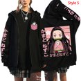 thumbnail image 3 of Sudadera con capucha de Kamado Nezuko para mujer, Jersey informal con cremallera y personalidad, abrigo de calle, sudadera de Anime de moda, otoño e invierno, nuevo, 3 of 4