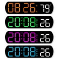 thumbnail image 7 of AAA Batteries Timer Clock Compact Design Desktop Table Clock Digital Alarm Dual Alarm Desktop Table Clock Green (blue), 7 of 7