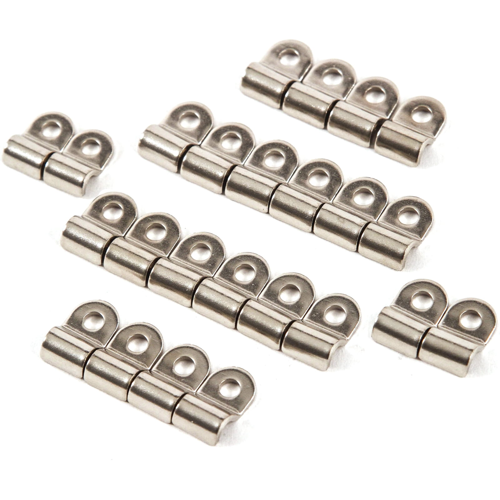 Brake Line Clamps 3//16 Inches Steel for Cars Off-Road ATV Sand Rod Car Rail 12