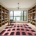 thumbnail image 2 of ODIKA 4' x 6' Machine Washable Non-Slip Area Rug, geometric geometric High Traffic Rug, Pink, 945137, 2 of 7