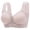 Purple, variant on Paiwinds Women's Front Closure Breathable Wireless Bra - Plus Size Comfortable Side Smoothing No Underwire Bra for Daily Wear, Multiple Colors, Sizes S-2XL