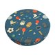 thumbnail image 1 of Disketp Sports Ball Funda Redonda para Taburete, Funda de Cojín para Silla de Bar Suave y Elástica-14 inch, 1 of 7
