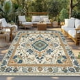 thumbnail image 3 of Fsddascl Boho Chic Outdoor Rug for Patio/Deck/Porch, Non-Slip Large Area Rug 4 x 6 Ft, Traditional Classic Geometric Farmhouse Indoor Outdoor Rugs Washable Area Rugs, Reversible Camping Rug Carpet, 3 of 5