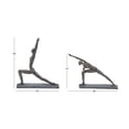 thumbnail image 3 of DecMode Polystone Modern Yoga Sculpture, Brass, 3 of 10