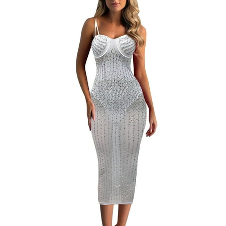 GHSOHS Robes for Women Robe Bride Robe Fashion Women s Nightclub Sexy Mesh See Through Hot Diamond Suspender Dress Sleepwear Sleepshirt Robe Pajamas Nightgown Homewear Lingerie