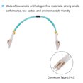 thumbnail image 4 of Unique Bargains 0.2 Meters 0.6Ft Fiber Patch Cable Multimode LC-LC OM4 LSZH Fiber Optic Jumper Green For Network Transceiver 1Pcs, 4 of 6