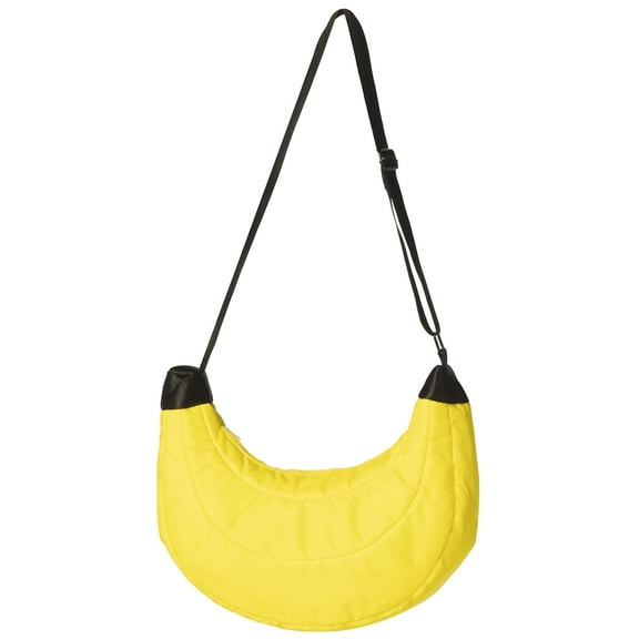 Banana Quilted Puffer Tote Bag, Yellow, Women and Men, Unisex, Yellow, R1438-OS