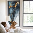 thumbnail image 2 of Abstract Marble Window Privacy Film Water Duck Green Gradient Watercolor Texture Decorative Glass Window Film UV Blocking Static Cling Non-Adhesive Sticker Covering for Home Door 29.5 x 78.7 inches, 2 of 8