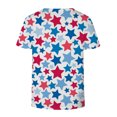 thumbnail image 5 of IROINNID 4th of July T-Shirt For Women Fashion Summer Loose Casual Blouse Round Neck Women Tops USA 4th Of July, 5 of 5