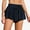 Navy Blue, variant on Womens 2-IN-1 Swim Board Shorts High Waisted Quick Dry Flowy Board Trunks with Pockets