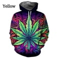 thumbnail image 3 of Sudadera con capucha con estampado 3D personalizado y colorido de hojas, moda urbana, informal, genial, para hombres y mujeres, ropa, tops, 3 of 5