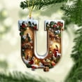thumbnail image 4 of Taicans ‌Personalized A-Z Letter Christmas Tree Ornaments with Nativity Scene & LED Lights - Handmade Family Name Holiday Decorations for 2025 Christmas Tree | Customizable Gift‌, 4 of 7