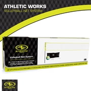 Athletic Works Outdoor Volleyball and Net Set with Ball and Pump