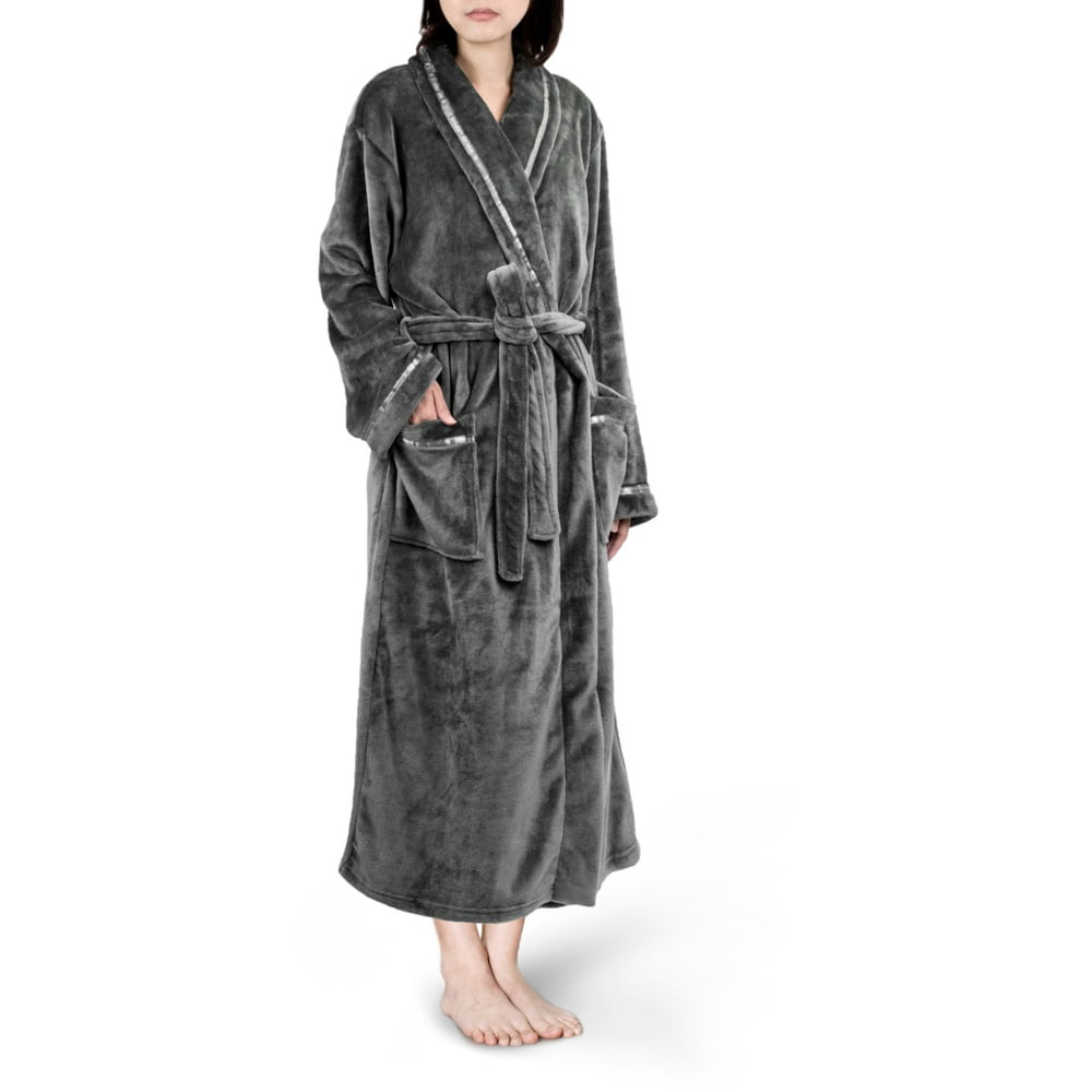 Pavilia - PAVILIA Premium Womens Fleece Robe, Satin Trim, Soft Plush ...