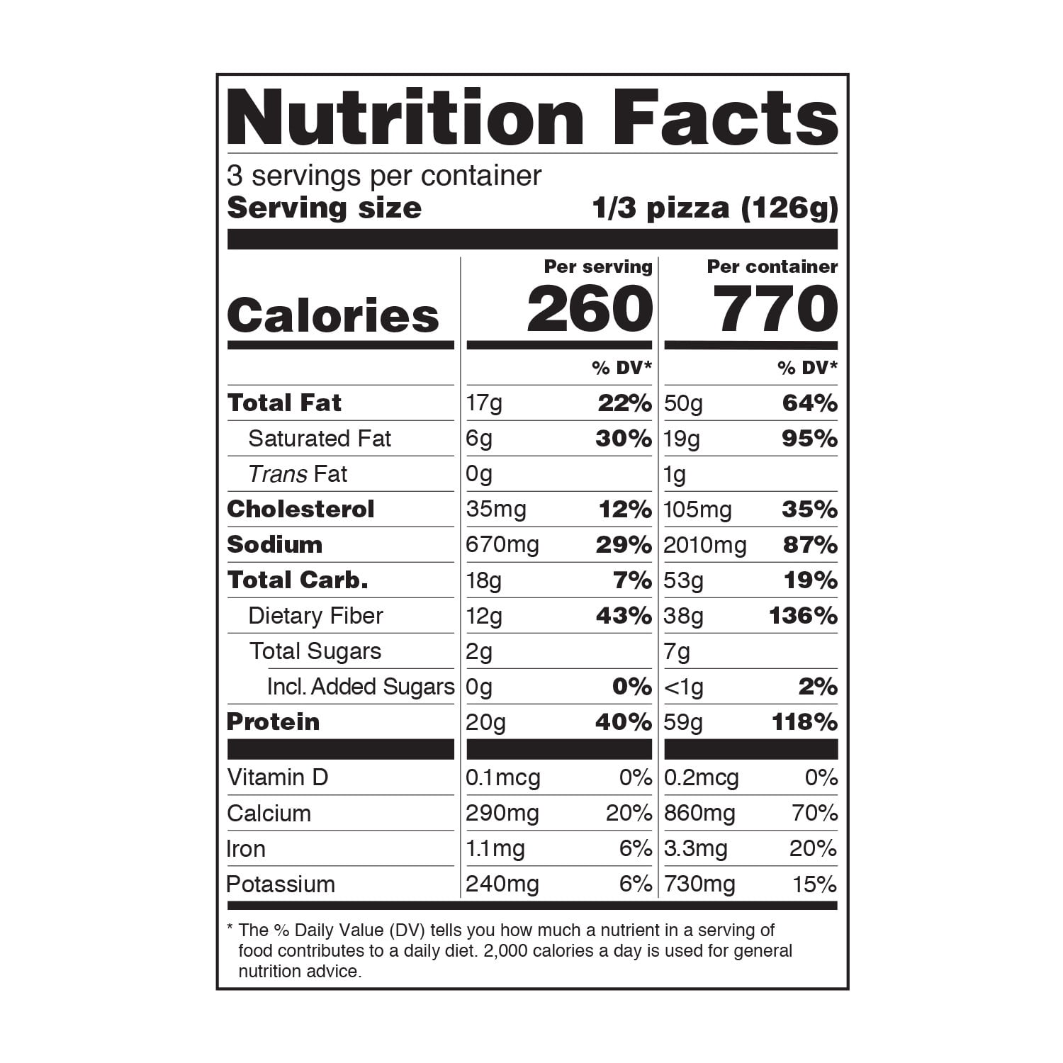 Quest Thin Crust Pizza, Supreme, High Protein 13.3oz (Frozen Pizza)