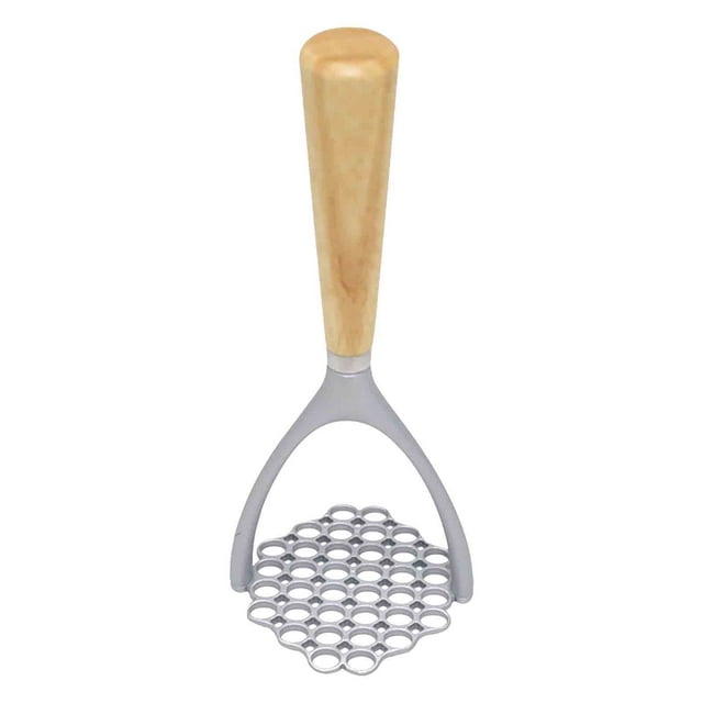 Wooden Handle Potato Mud Press Aluminum Alloy Manual Mud Press Masher