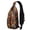 Halloween Pumpkins Bats, variant on Sling Backpack,Halloween Pumpkins Bats and Spider Webs Crossbody Bag with Water Bottle Holder,Waterproof Sling Bag for Men/Women with Chest Phone Holder for Hiking,Travel